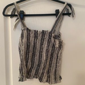 H&M tie sleeve tank top